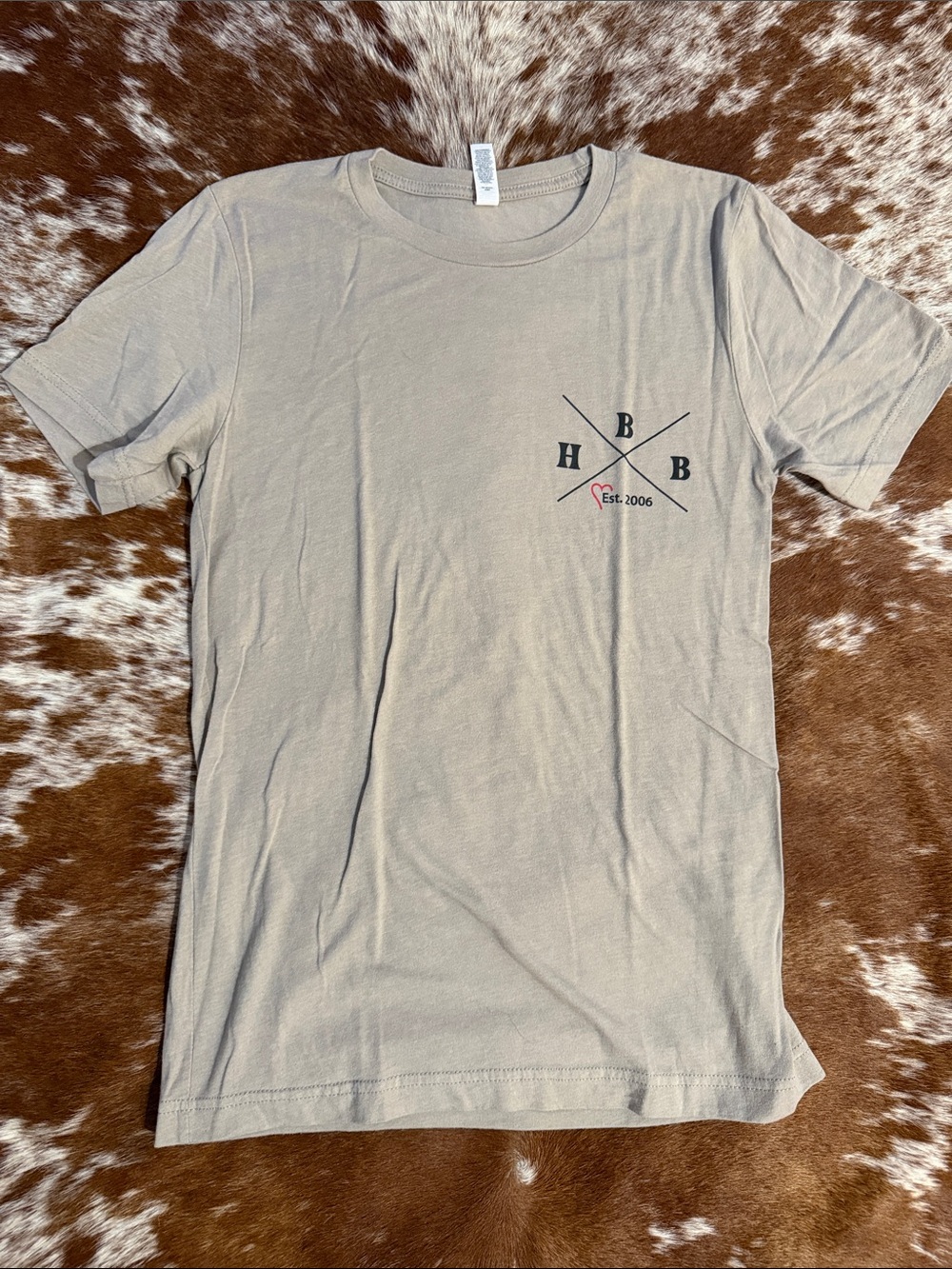 Short Sleeve Crewneck T-Shirt in Light Taupe